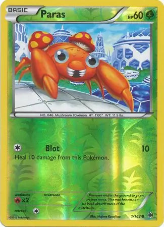 Paras Reverse Holo 1 - Breakthrough Pokesingles