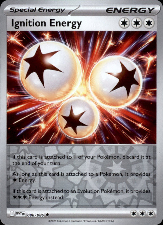 Ignition Energy Reverse Holo 086 - White Flare Pokesingles