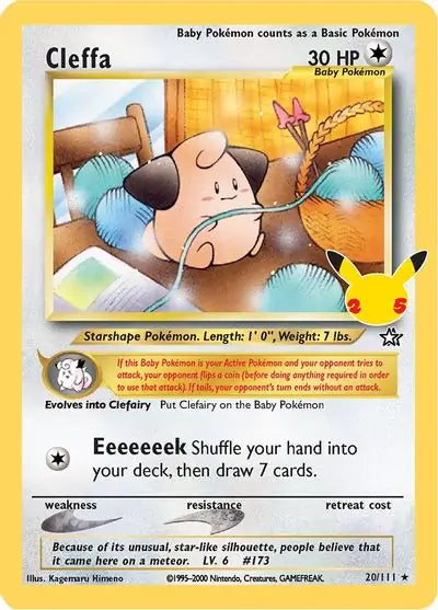 Cleffa 20, Celebrations | Sword & Shield, , 7.00 kr, Pokesingles. Kjøp pokemon kort til lave priser hos oss.