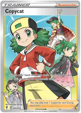 Copycat 200, Evolving Skies | Sword & Shield, secret, 5.00 kr, Pokesingles. Kjøp pokemon kort til lave priser hos oss.
