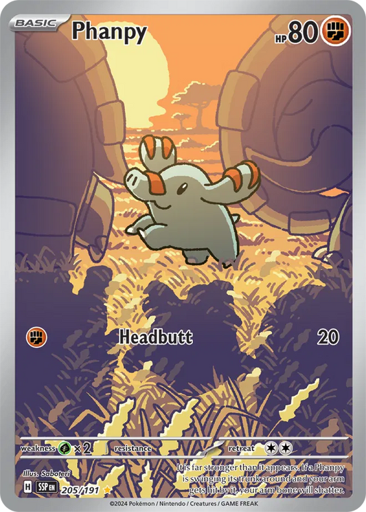 Phanpy 205 - Surging Sparks Pokesingles