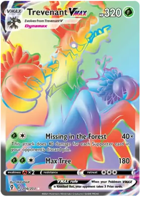 Trevenant VMAX 206, Evolving Skies | Sword & Shield, secret, 5.00 kr, Pokesingles. Kjøp pokemon kort til lave priser hos oss.