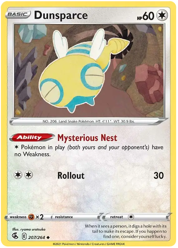 Dunsparce 207, Fusion Strike | Sword & Shield, , 0.00 kr, Pokesingles. Kjøp pokemon kort til lave priser hos oss.