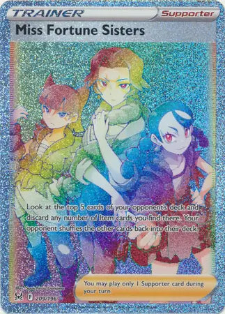 Miss Fortune Sisters 209, Lost Origin | Sword & Shield, , 0.00 kr, Pokesingles. Kjøp pokemon kort til lave priser hos oss.