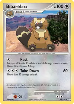 Bibarel 20 - Diamond & Pearl Pokesingles