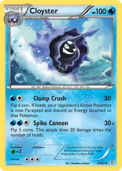 Cloyster 20 - Generations Pokesingles