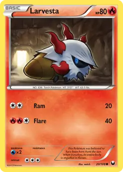 Larvesta 20 - Dark Explorers Pokesingles