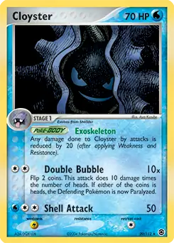 Cloyster 20 - Fire Red Leaf Green Pokesingles