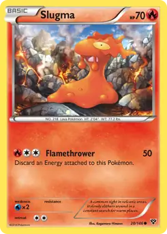 Slugma 20 - XY Base Pokesingles
