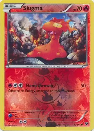 Slugma Reverse Holo 20 - XY Base Pokesingles