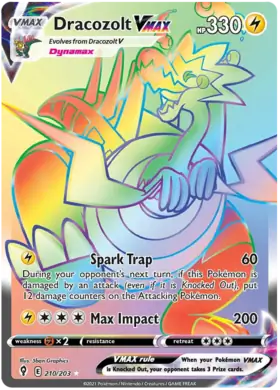Dracozolt VMAX 210, Evolving Skies | Sword & Shield, secret, 5.00 kr, Pokesingles. Kjøp pokemon kort til lave priser hos oss.