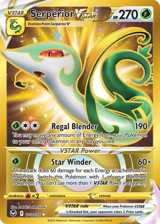 Serperior VSTAR 210, Silver Tempest | Sword & Shield, , 0.00 kr, Pokesingles. Kjøp pokemon kort til lave priser hos oss.