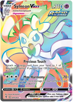 Sylveon VMAX 211, Evolving Skies | Sword & Shield, secret, 5.00 kr, Pokesingles. Kjøp pokemon kort til lave priser hos oss.