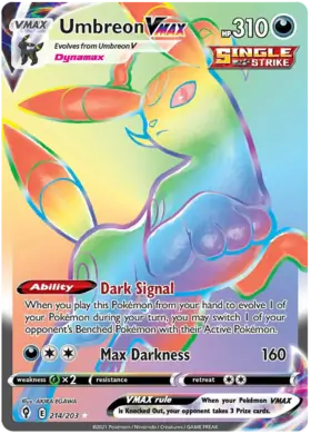 Umbreon VMAX 214, Evolving Skies | Sword & Shield, secret, 5.00 kr, Pokesingles. Kjøp pokemon kort til lave priser hos oss.