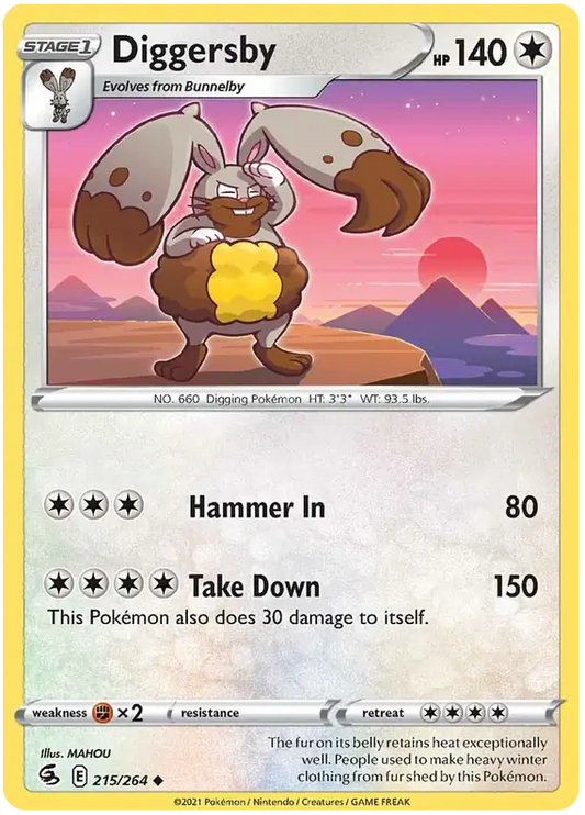 Diggersby 215, Fusion Strike | Sword & Shield, , 0.00 kr, Pokesingles. Kjøp pokemon kort til lave priser hos oss.