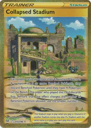 Collapsed Stadium 215, Lost Origin | Sword & Shield, , 0.00 kr, Pokesingles. Kjøp pokemon kort til lave priser hos oss.