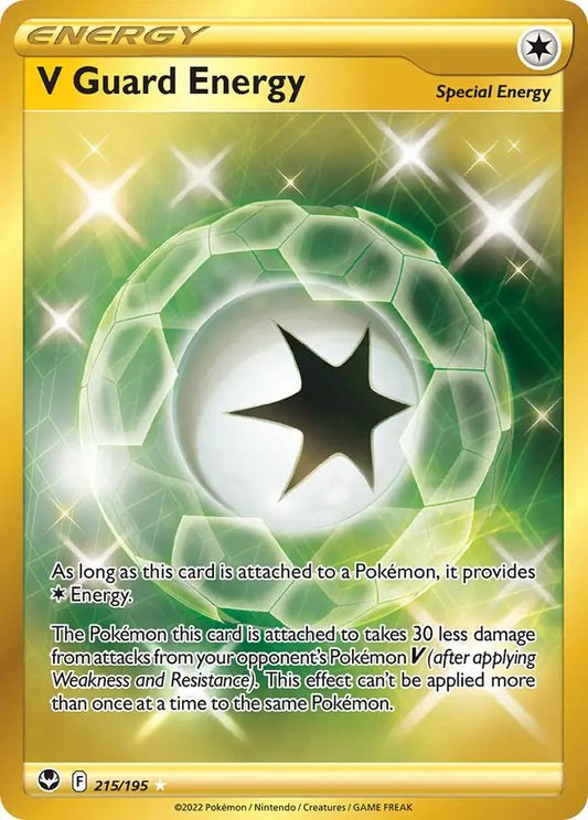 V Guard Energy 215, Silver Tempest | Sword & Shield, , 0.00 kr, Pokesingles. Kjøp pokemon kort til lave priser hos oss.