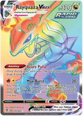Rayquaza VMAX 217, Evolving Skies | Sword & Shield, secret, 5.00 kr, Pokesingles. Kjøp pokemon kort til lave priser hos oss.