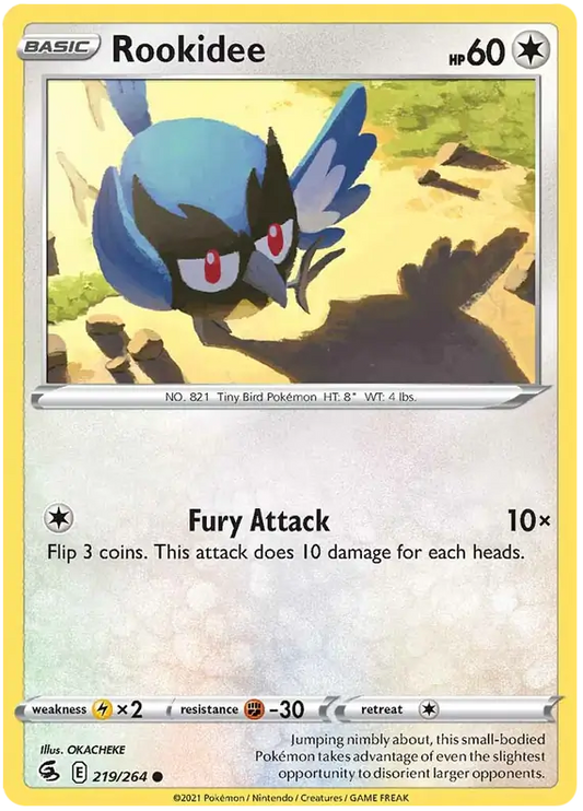 Rookidee 219, Fusion Strike | Sword & Shield, , 0.00 kr, Pokesingles. Kjøp pokemon kort til lave priser hos oss.