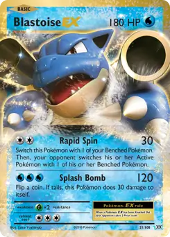Blastoise EX 21 - Evolutions Pokesingles