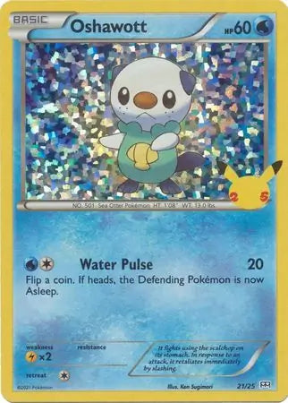 Oshawott Holo 21 - Mcdonald's 25th Anniversary