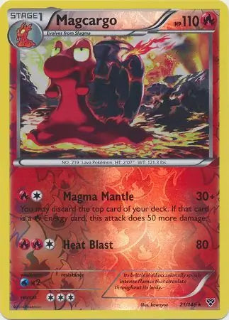 Magcargo Reverse Holo 21 - XY Base Pokesingles