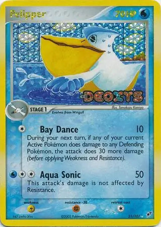 Pelipper Reverse Holo 21 - Deoxys Pokesingles