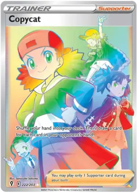 Copycat 222, Evolving Skies | Sword & Shield, secret, 5.00 kr, Pokesingles. Kjøp pokemon kort til lave priser hos oss.
