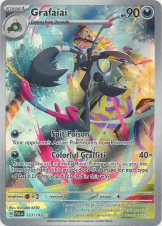 Grafaiai 223 - Paldea Evolved, Paldea Evolved | Scarlet & Violet, secret, 5.00 kr, Pokesingles. Kjøp pokemon kort til lave priser hos oss.