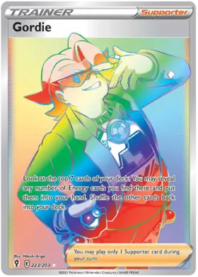 Gordie 223, Evolving Skies | Sword & Shield, secret, 5.00 kr, Pokesingles. Kjøp pokemon kort til lave priser hos oss.