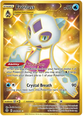 Frosslass 226, Evolving Skies | Sword & Shield, secret, 5.00 kr, Pokesingles. Kjøp pokemon kort til lave priser hos oss.