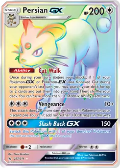 Persian GX Secret 227 - Unbroken Bonds Pokesingles