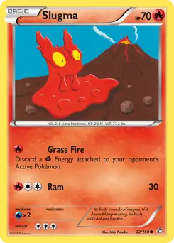Slugma 22 - Primal Clash Pokesingles