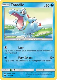 Totodile 22 - Dragon Majesty Pokesingles