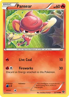 Pansear 22 - XY Base Pokesingles