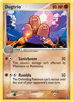 Dugtrio 22 - Fire Red Leaf Green Pokesingles