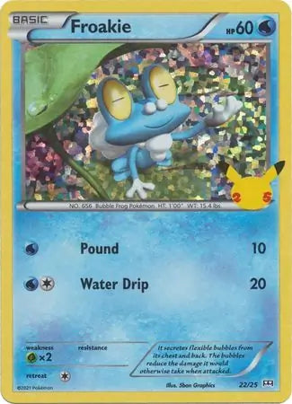 Froakie Holo 22 - Mcdonald's 25th Anniversary