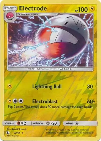 Electrode Reverse Holo 22, Hidden Fates | Sun & Moon, nonholo, 3.00 kr, Pokesingles. Kjøp pokemon kort til lave priser hos oss.