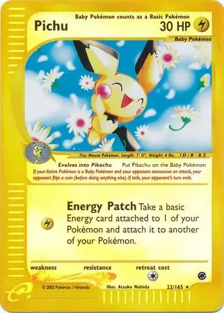 Pichu Reverse Holo 22 - Expedition Pokesingles