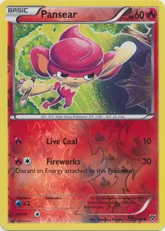 Pansear Reverse Holo 22 - XY Base Pokesingles