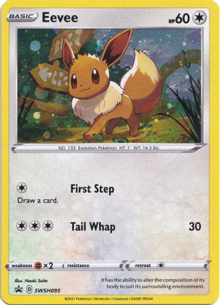 Eevee - SWSH095, Sword & Shield Promos | Sword & Shield, promo, 5.88 kr, Pokesingles. Kjøp pokemon kort til lave priser hos oss.