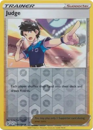 Judge Reverse Holo 235, Fusion Strike | Sword & Shield, trainer, 2.00 kr, Pokesingles. Kjøp pokemon kort til lave priser hos oss.