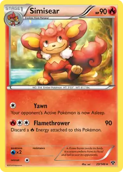 Simisear 23 - XY Base Pokesingles