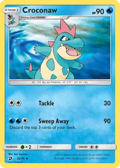 Croconaw 23 - Dragon Majesty Pokesingles