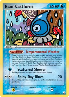 Rain Castform 23 - Hidden Legends Pokesingles