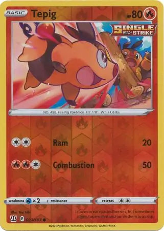 Tepig Reverse Holo 023 - Battle Styles