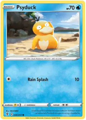 Psyduck 024, Evolving Skies | Sword & Shield, , 5.00 kr, Pokesingles. Kjøp pokemon kort til lave priser hos oss.