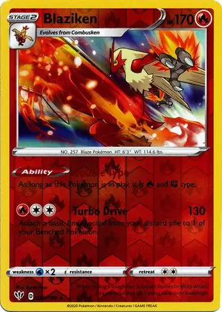 Blaziken Reverse Holo 024, Darkness Ablaze | Sword & Shield, , 5.00 kr, Pokesingles. Kjøp pokemon kort til lave priser hos oss.