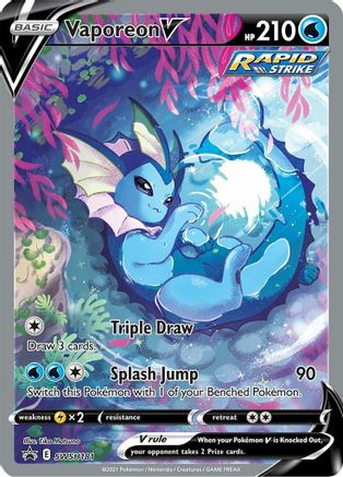 Vaporeon V - SWSH181, Sword & Shield Promos | Sword & Shield, promo, 540.00 kr, Pokesingles. Kjøp pokemon kort til lave priser hos oss.