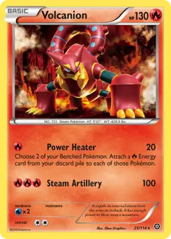 Volcanion Non-Holo Rare 25 - Steam Siege, Steam Siege | XY, bulk, 7.00 kr, Pokesingles. Kjøp pokemon kort til lave priser hos oss.